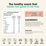 Collagen Protein Riegel mit Cashew-Geschmack, nährstoffreiche Zutatenliste, hohe Proteinzufuhr, glutenfrei und keto-freundlich.