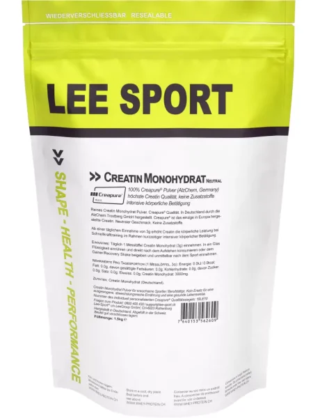 Lee Sport Kreatin Monohydrat Creapure 1500