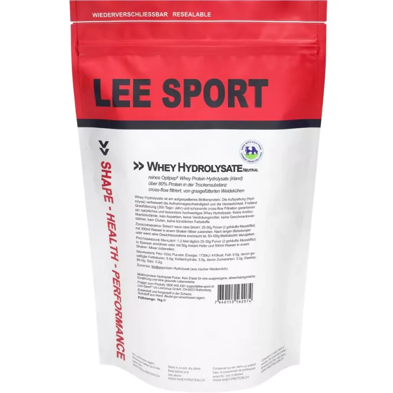 Whey Protein Hydrolysate von Lee-Sport aus Weidehaltung