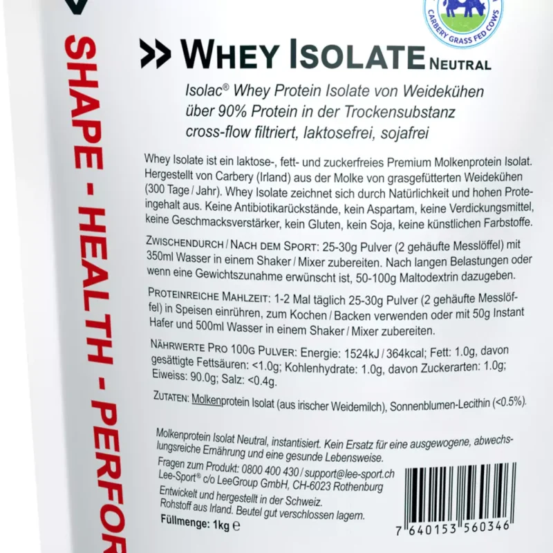 whey isolate details