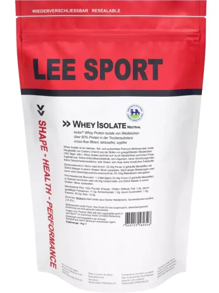 Whey Protein Isolate von Lee-Sport aus Weidehaltung