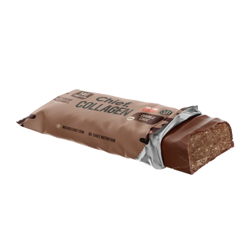Chief Collagen Double Chocolade Proteinriegel