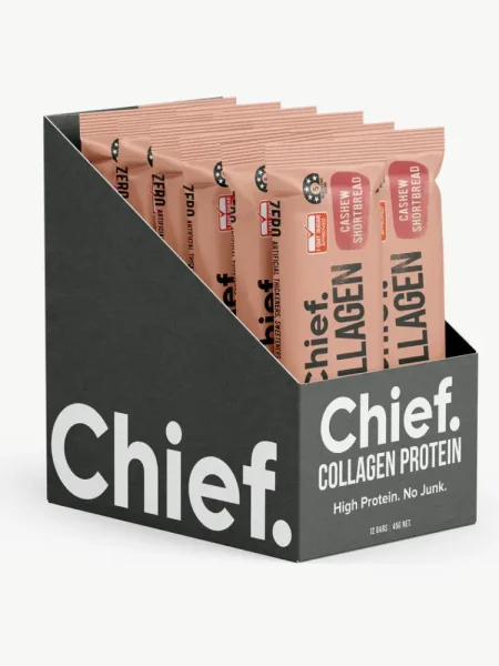 Chief Collagen Bar Cashew Shortbread – feiner Snack mit Kollagen