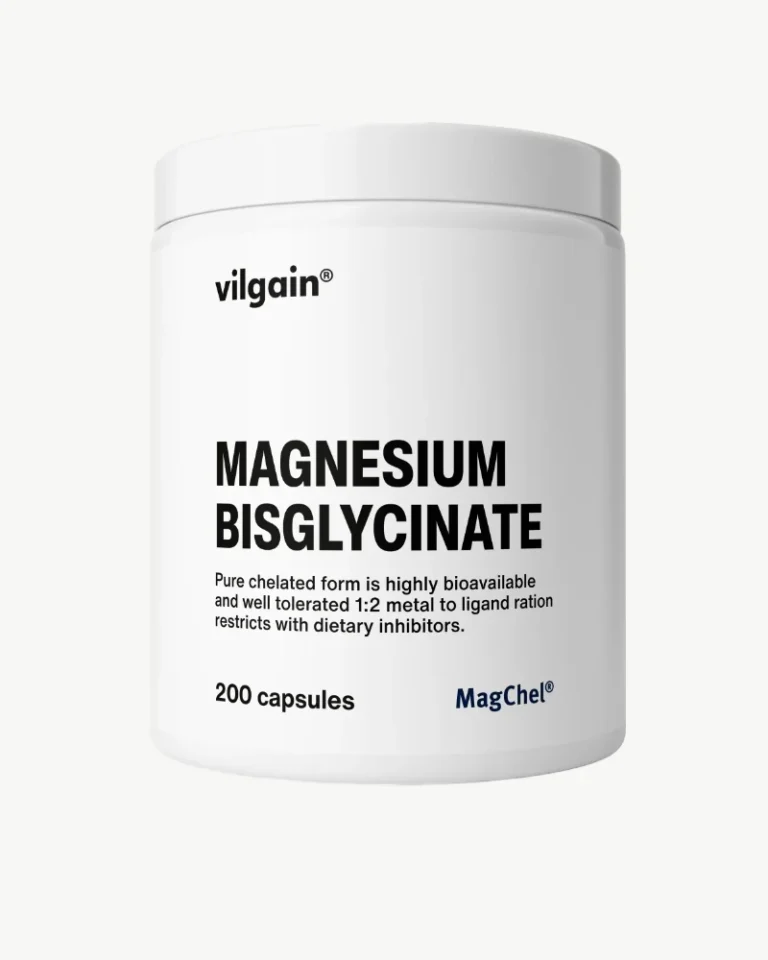 Hochwertiges Magnesium-Bisglycinat in Kapselform, MagChel® zertifiziert, 200 Kapseln für optimale Bioverfügbarkeit und Muskelentspannung