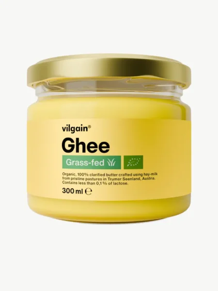 BIO Grass-fed Ghee 300ml im Glas– reines Butterfett aus Weidehaltung. Verfügbar in der Schweiz