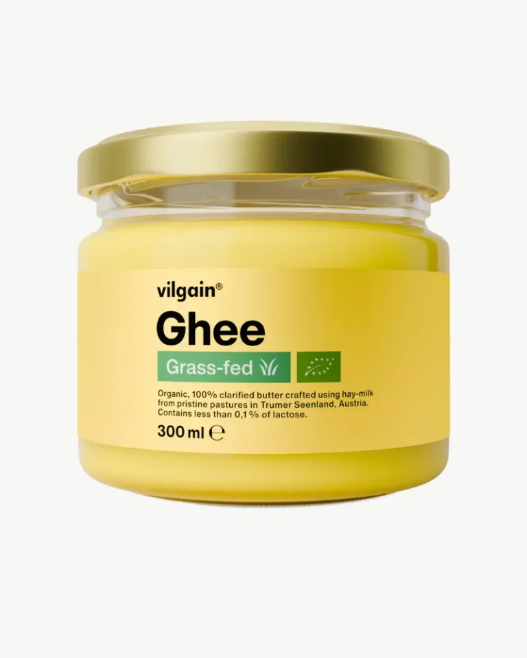 BIO Grass-fed Ghee 300ml im Glas– reines Butterfett aus Weidehaltung. Verfügbar in der Schweiz
